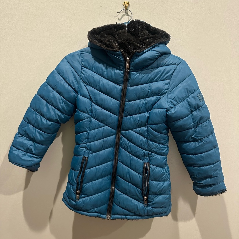 Steve Madden Teal Puffer Jacket for Kids